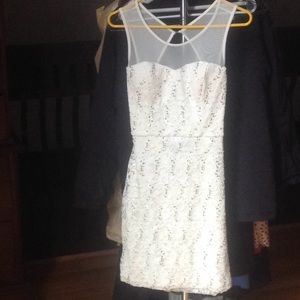 Cream colored sequin dress. Size 7